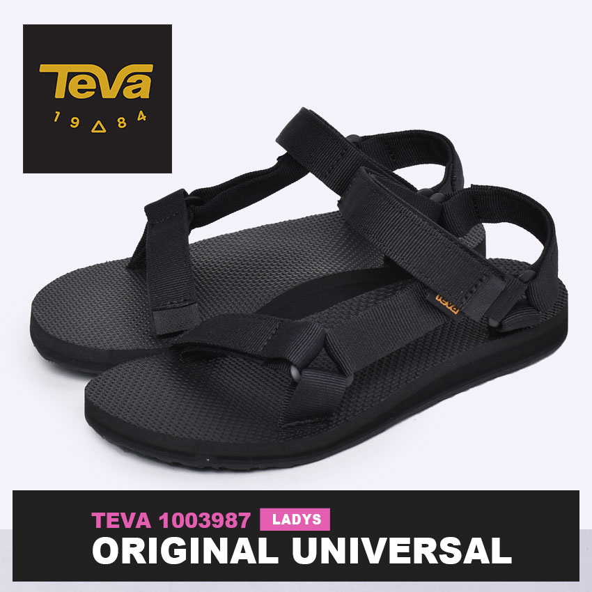 送料無料 テバ サンダル レディース オリジナル ユニバーサル TEVA 1003987 黒 白 ス...