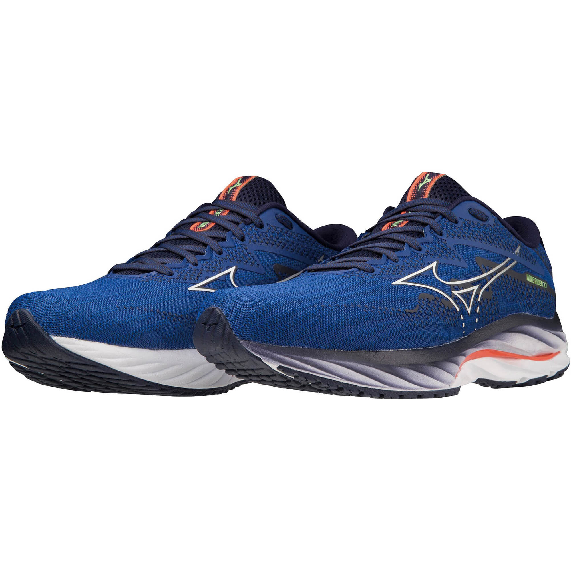 ミズノ ランニングシューズ メンズ ウエーブライダー 27SW MIZUNO J1GC2304 ブラ...