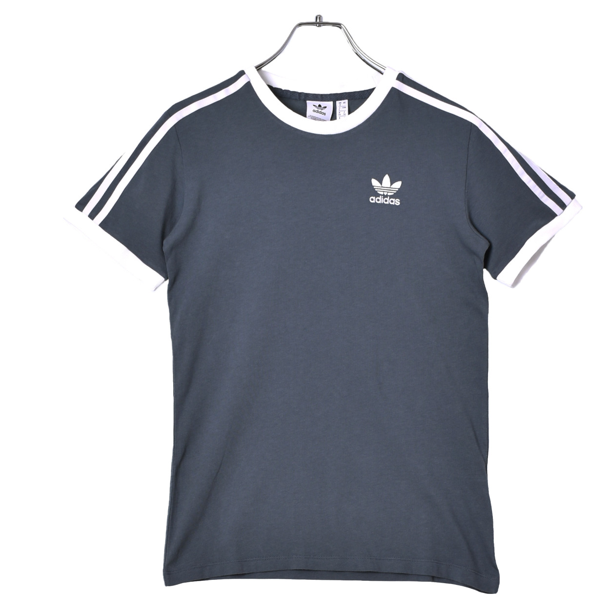 アディダス オリジナルス 半袖Tシャツ レディース 3 ストライプス ADIDAS ORIGINALS 黒 白 ロゴ｜z-sports｜04