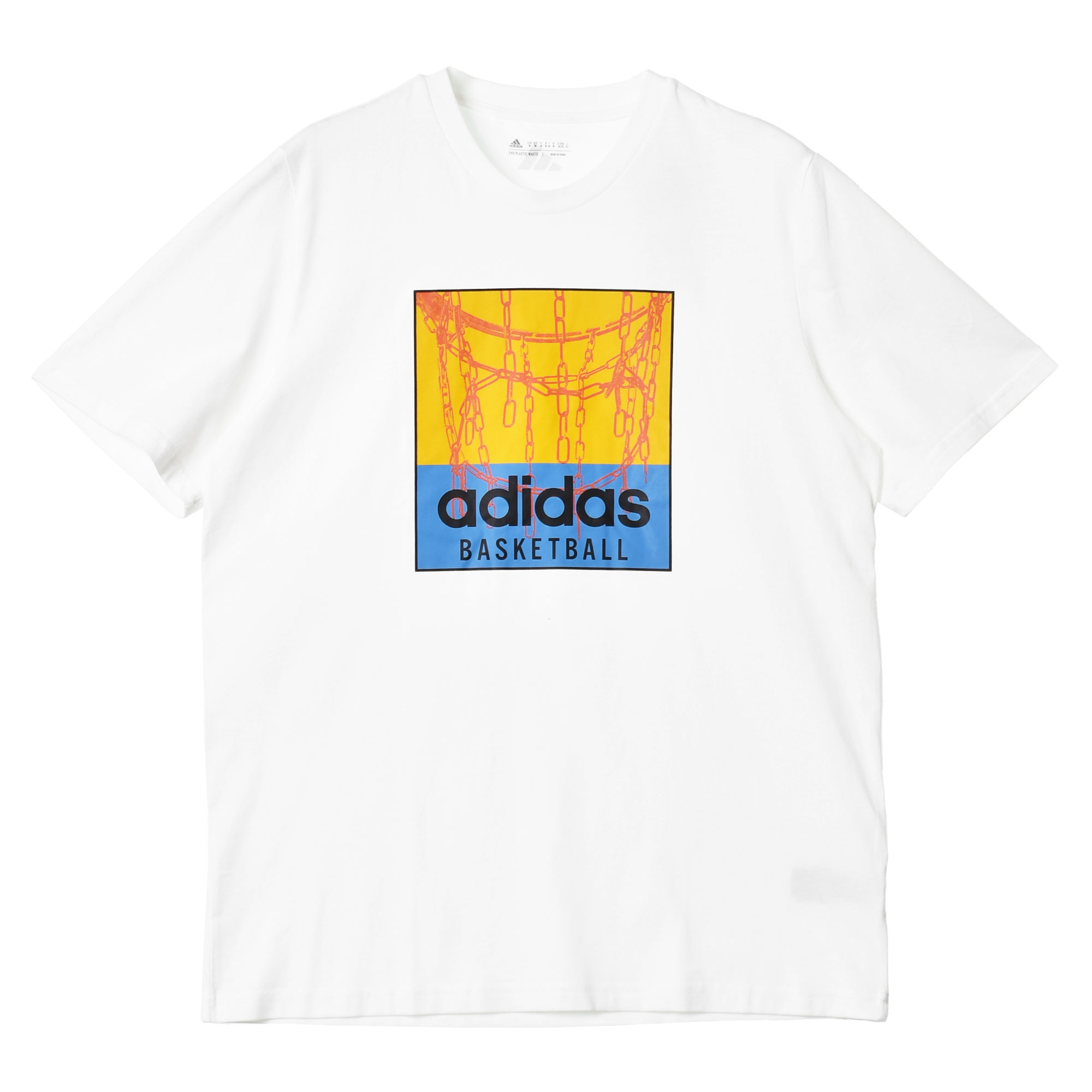 （ゆうパケット送料無料）アディダス オリジナルス Tシャツ 半袖 メンズ チェーンネット バスケットボール グラフィック ADIDAS IC1861｜z-sports｜02
