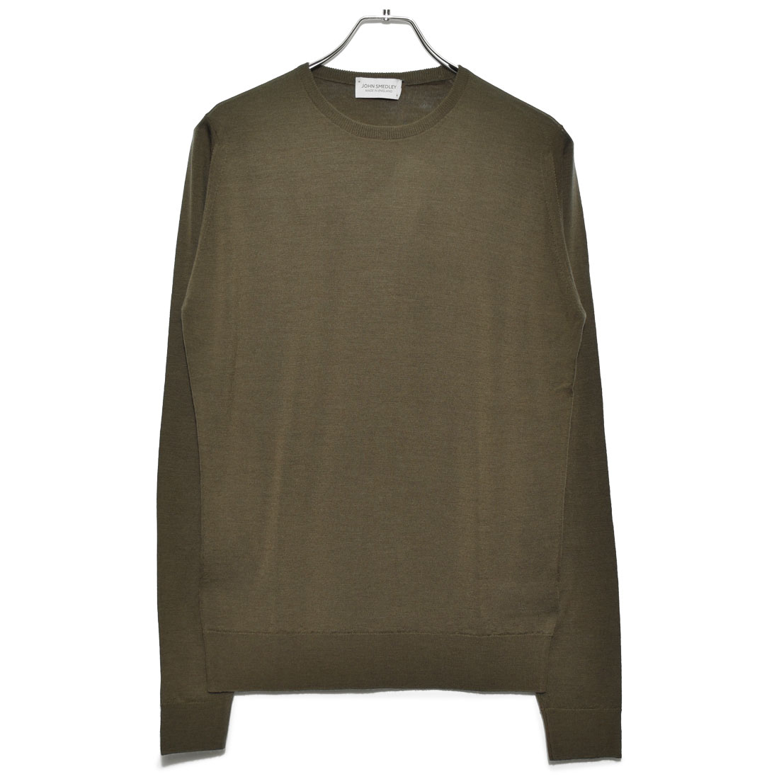 ジョンスメドレー JOHN SMEDLEY ／ 23SS シーアイランドコットン30ゲージ長袖クルーネックニット「EMMETT」（GINGER／ジン  魅了