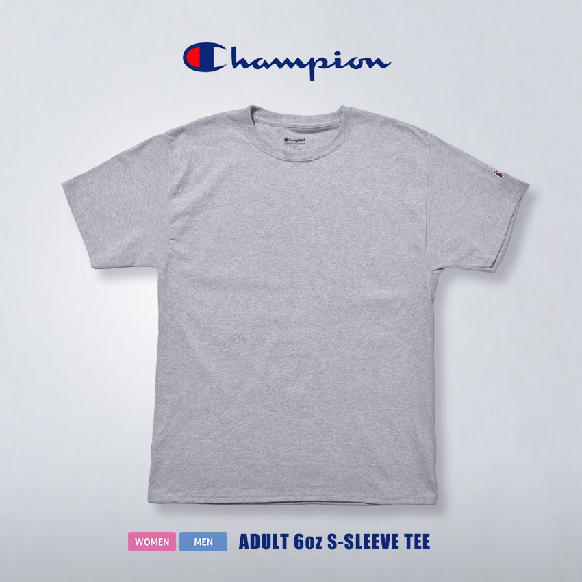 （ゆうパケット送料無料）チャンピオン Tシャツ メンズ レディース ADULT 6oz SHORT SLEEVE TEE CHAMPION T425 黒 ブラック 白 ホワイト｜z-sports｜05