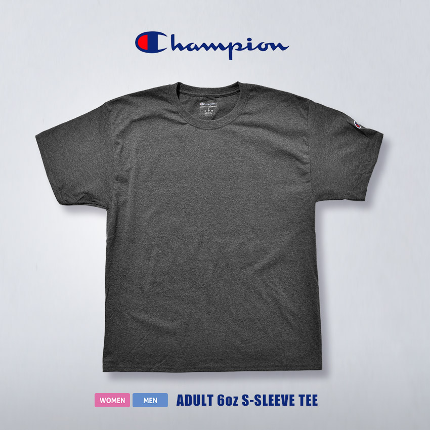 （ゆうパケット送料無料）チャンピオン Tシャツ メンズ レディース ADULT 6oz SHORT SLEEVE TEE CHAMPION T425 黒 ブラック 白 ホワイト｜z-sports｜06