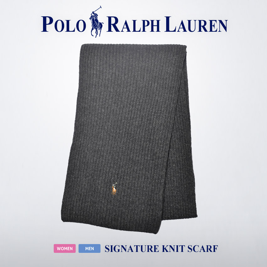 ポロ ラルフローレン マフラー メンズ レディース SIGNATURE KNIT SCARF POL...