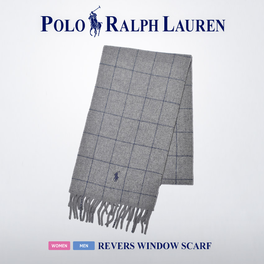 RALPH LAUREN マフラー PC0743 POLO RALPH LAUREN ポロラルフローレン マフラー リバーシブル