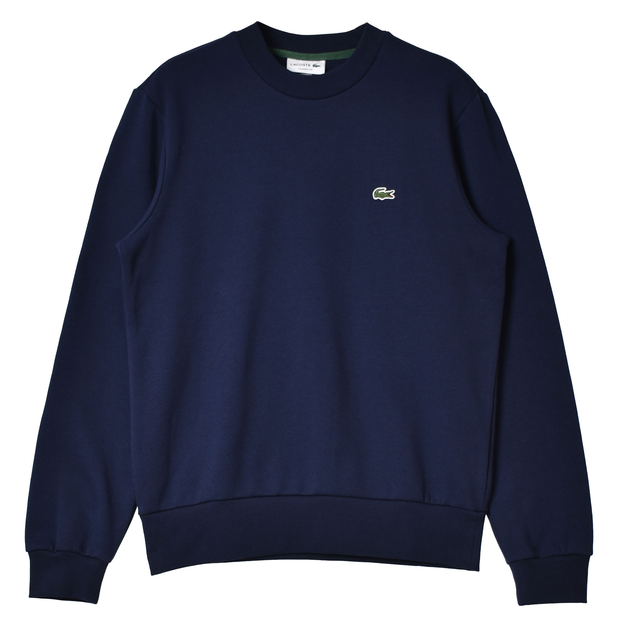 ラコステ スウェット メンズ L/S CTN FLEECE SWEAT LACOSTE SH9608 白 黒 ネイビー 紺 プリント ワニ 送料無料