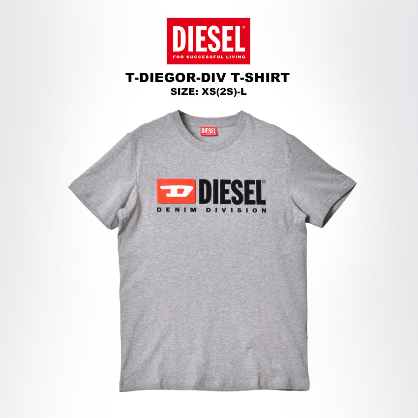 ディーゼル 半袖Tシャツ メンズ T-DIEGOR-DIV T-SHIRT DIESEL A037660AAXJ ブラック 黒 ホワイト 白｜z-sports｜03