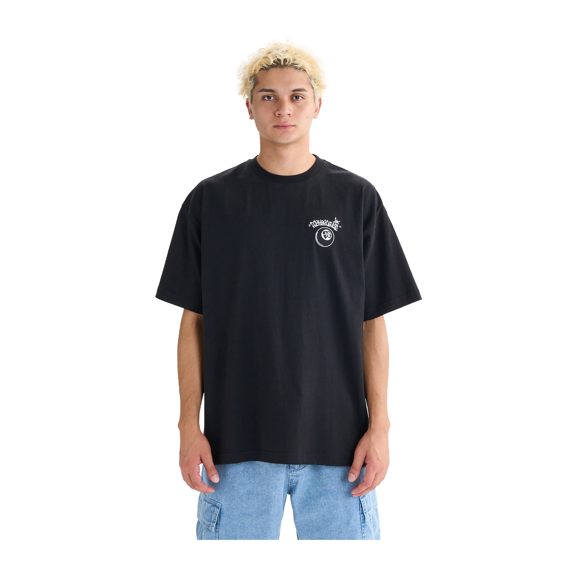 DCシューズ 半袖Tシャツ メンズ 25 DBD SS DCSHOECOUSA DST252012 ブラック 黒 ホワイト 白 トップス ウェア 半袖 キャンプ ロゴ | DC SHOES | 01