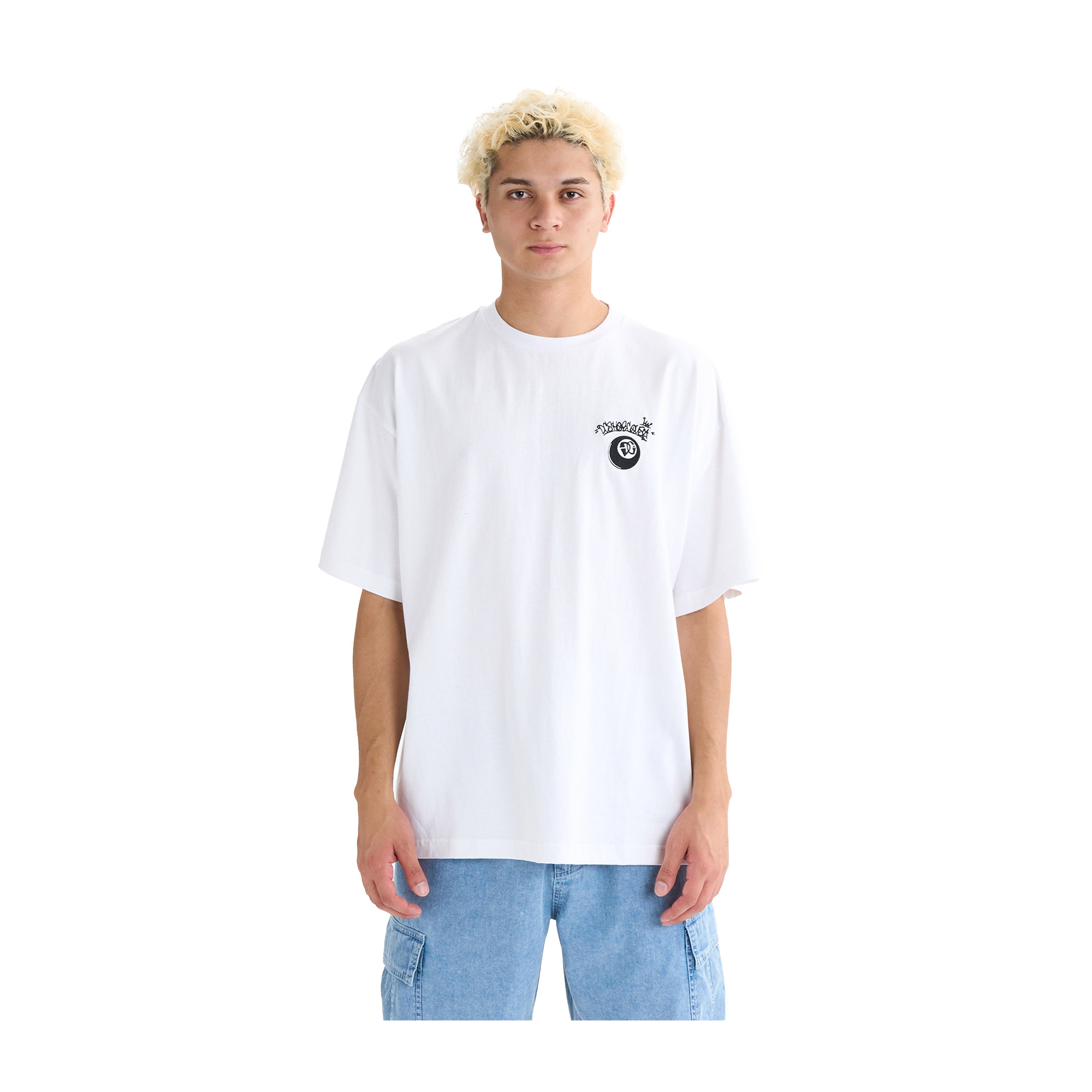 DCシューズ 半袖Tシャツ メンズ 25 DBD SS DCSHOECOUSA DST252012 ブラック 黒 ホワイト 白 トップス ウェア 半袖 キャンプ ロゴ | DC SHOES | 02