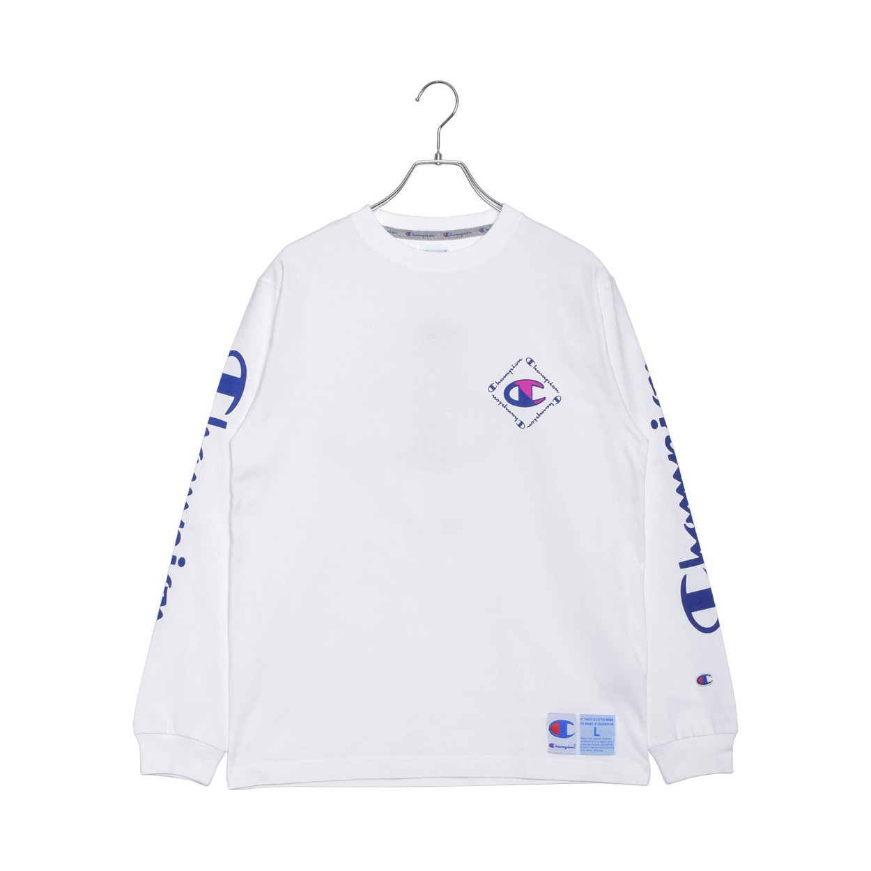 チャンピオン 長袖tシャツ メンズ ロングスリーブ ｔシャツ Champion C3 R402 ホワイト 白 ブラック 黒 ウエア トップス 長袖 Z Sports Paypayモール店 通販 Paypayモール