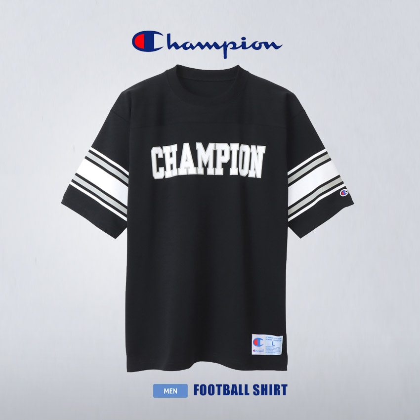 送料無料 チャンピオン 半袖Tシャツ メンズ フットボールTシャツ CHAMPION C3-X320...