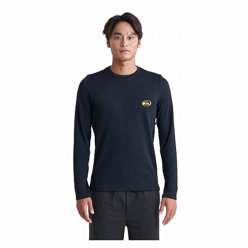 クイックシルバー ラッシュガード Tシャツ メンズ SATURN SOFT LS ラッシュガード QUIKSILVER QLY242031 ブラック 黒 ホワイト｜z-sports｜02