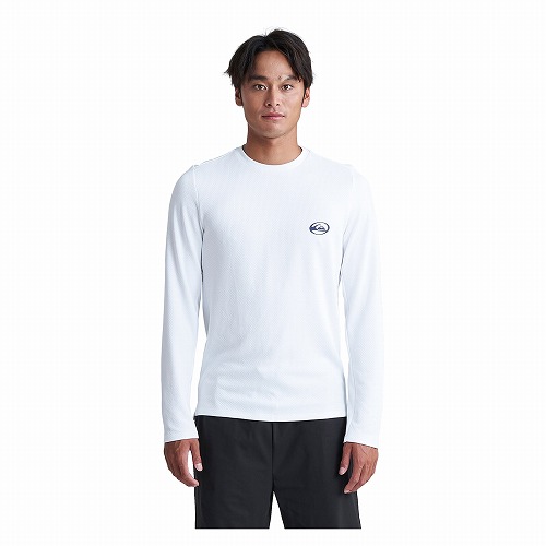 クイックシルバー ラッシュガード Tシャツ メンズ SATURN SOFT LS ラッシュガード QUIKSILVER QLY242031 ブラック 黒 ホワイト｜z-sports｜03