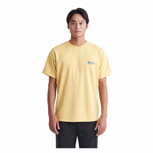 （ゆうパケット可） クイックシルバー ラッシュガード Tシャツ メンズ LINE UP SS ラッシュガード QUIKSILVER QLY242004 ホワイト 白 イエロー 黄 半袖 ウェア｜z-sports｜03