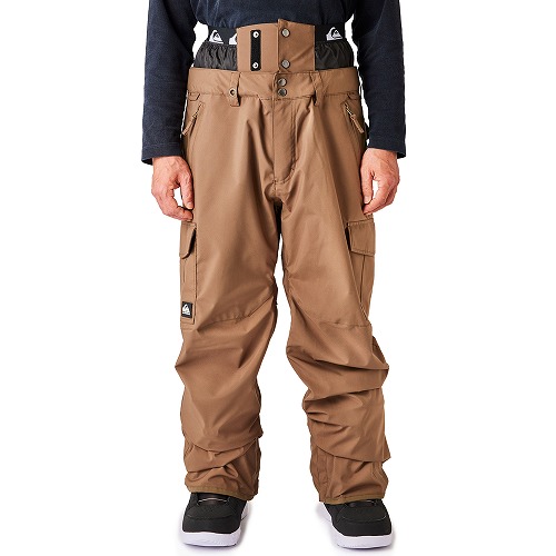 Quiksilver Dryflight スノーボードパンツ M/M ブラウン Quiksilver スノーボード パンツ（サイズ（S/M/L）：M）｜ウエア