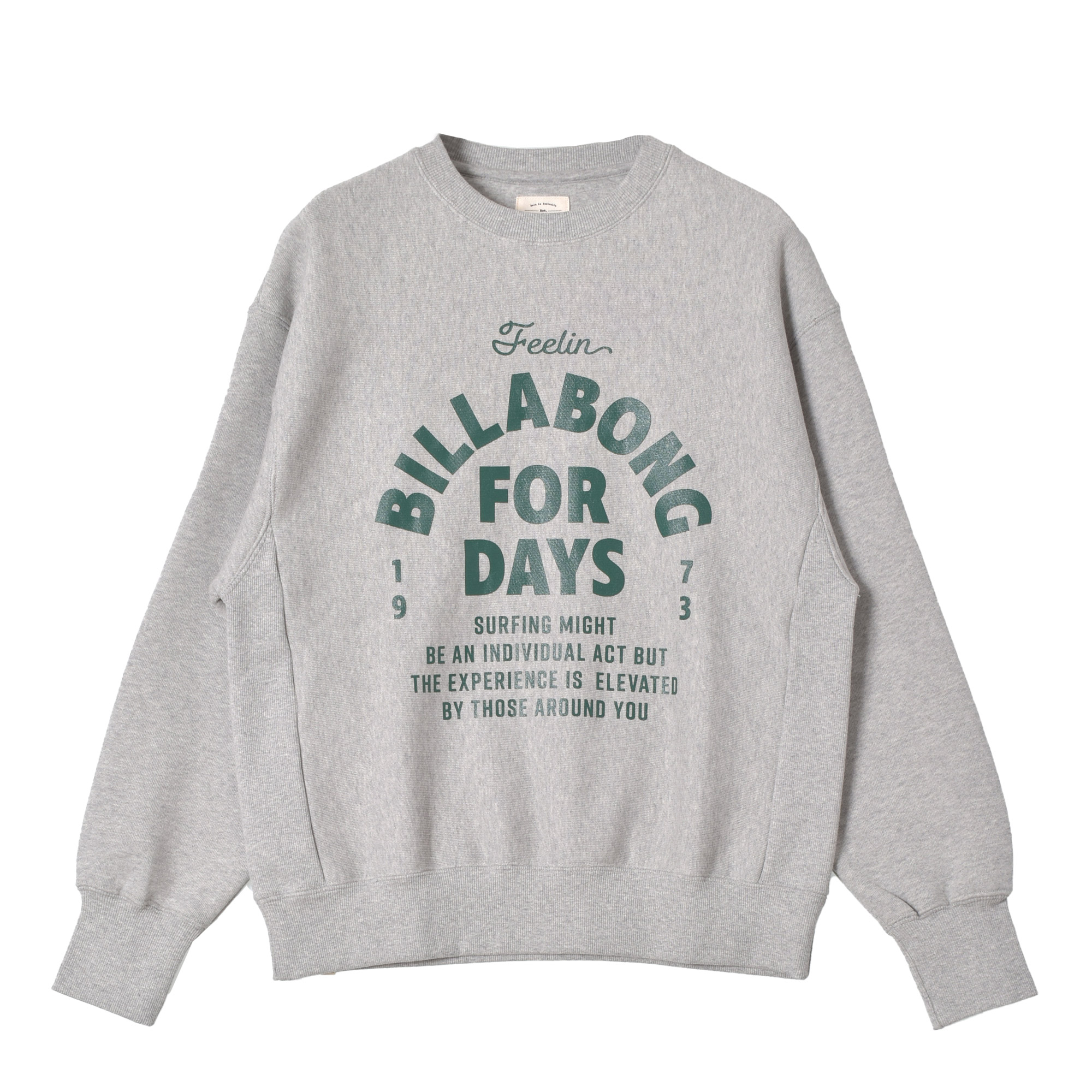 ビラボン トレーナー レディース BILLABONG BE014004 ブラック 黒 ホワイト 白 ウエア トップス スエット スウェット ブランド サーフ アウトドア シンプル BILLABONG ビラボン トレーナー レディース BE014004 ブラック