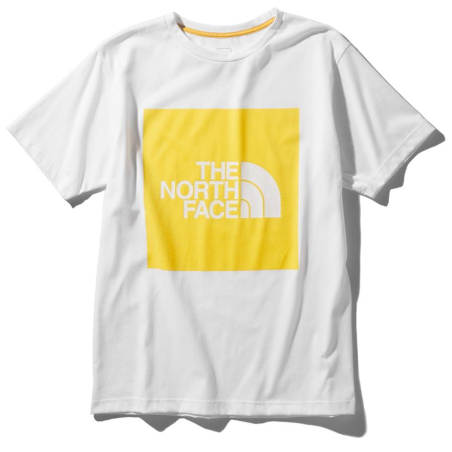 （ゆうパケット可）ザ ノースフェイス THE NORTH FACE Tシャツ メンズ 半袖 ショートスリーブカラードビッグロゴティー NT32043 半袖 白｜z-sports｜03