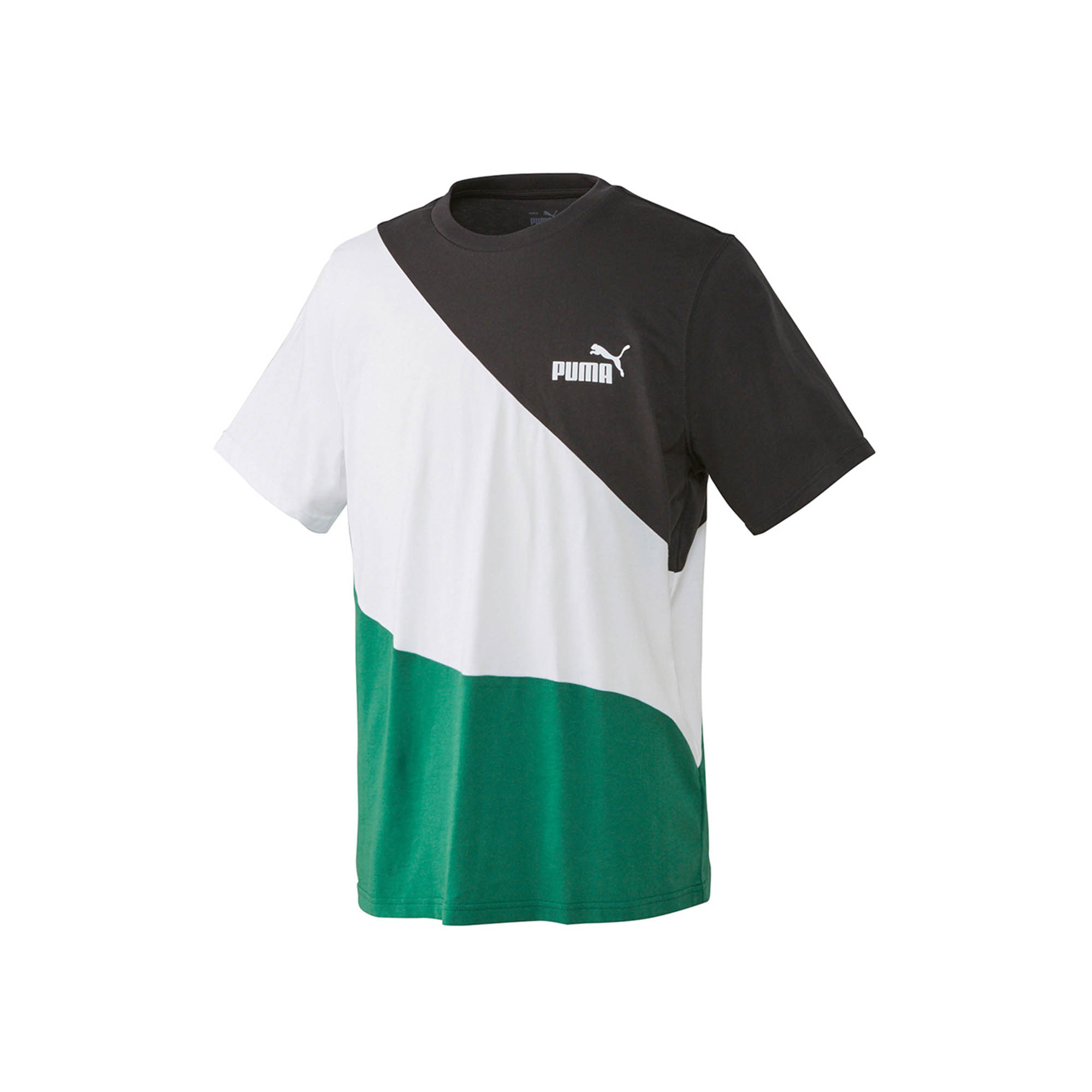 （ゆうパケット送料無料）プーマ 半袖Tシャツ メンズ PUMA POWER キャット 半袖 Tシャツ PUMA 675736 オレンジ  グリーン 緑 ブラック 黒 ホワイト 白｜z-sports｜03
