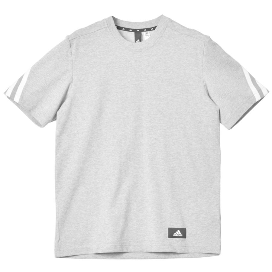 （ゆうパケット送料無料）アディダス 半袖Tシャツ メンズ FI 3ストライプス Tシャツ ADIDAS CO093 赤 グレー ブラック｜z-sports｜04