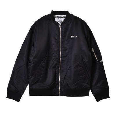 ルーカ RVCA ジャケット メンズ ミスターカートゥーン MA-1 エムエーワン ジャケット  BC042777 黒 緑 オリーブ 送料無料｜z-sports｜02