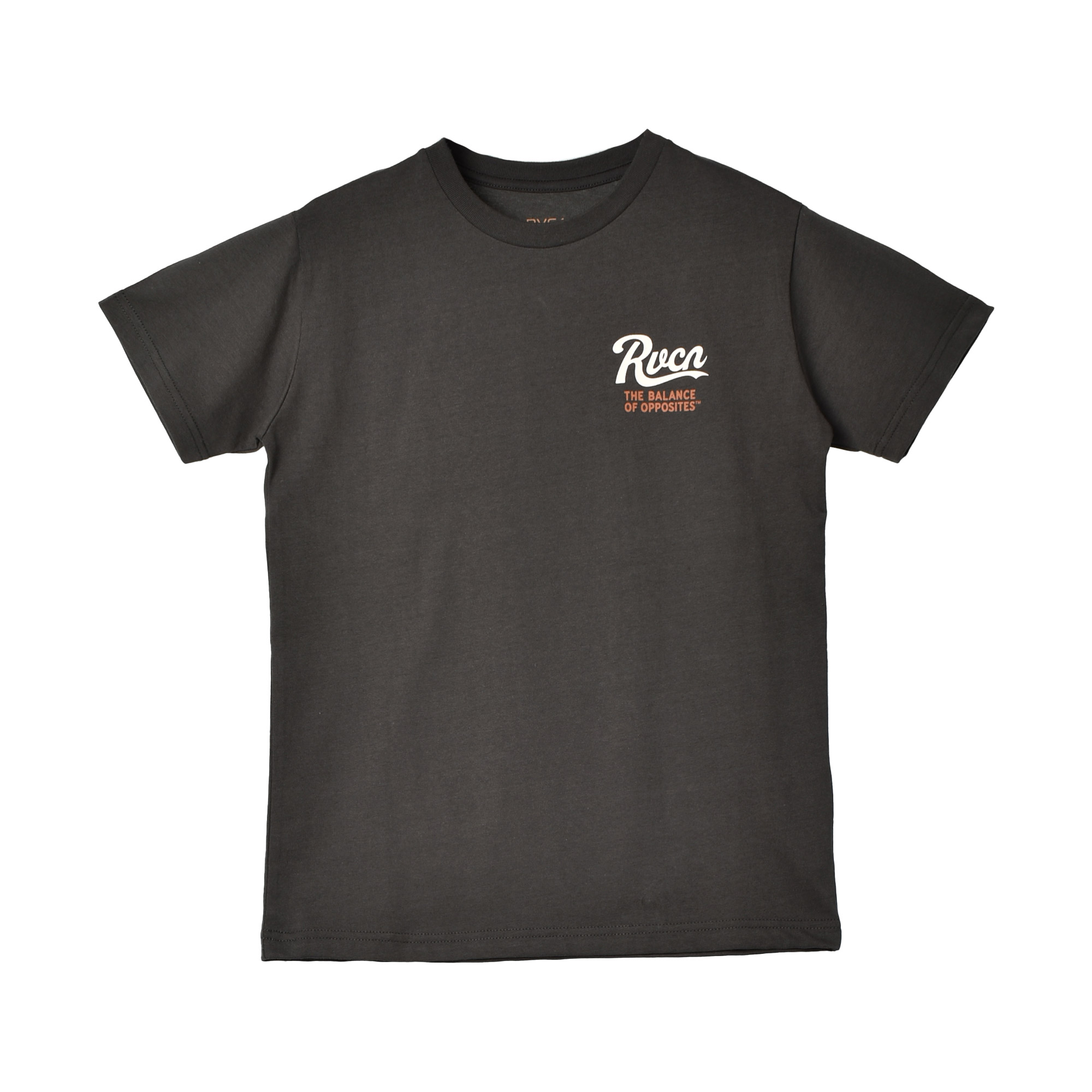 （ゆうパケット可）ルーカ 半袖Tシャツ キッズ ジュニア 子供 PENNANTAN TEE RVCA BE045227 グレー ホワイト 白 トップス tシャツ 半袖 カジュアル｜z-sports｜04