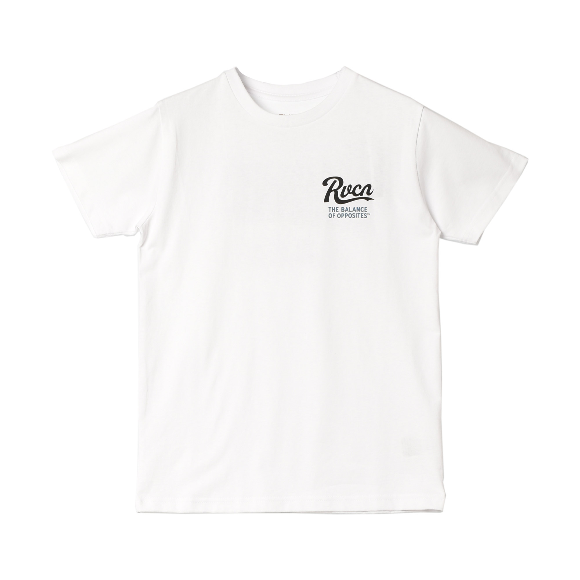 （ゆうパケット可）ルーカ 半袖Tシャツ キッズ ジュニア 子供 PENNANTAN TEE RVCA BE045227 グレー ホワイト 白 トップス tシャツ 半袖 カジュアル｜z-sports｜05