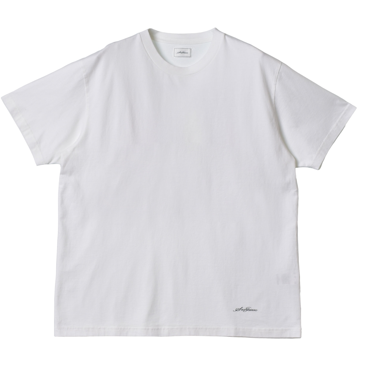 シーグリーン 半袖Tシャツ メンズ ソフト ジャージー Tシャツ SEAGREEN MSEA22S8263-M 黒 白 無地 送料無料｜z-sports｜03