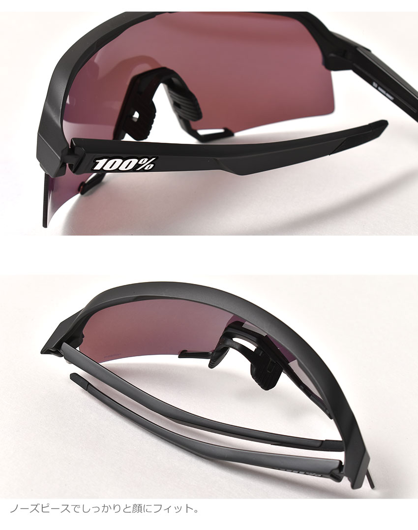 ワンハンドレッド サングラス メンズ S3 100％ 60005 ブラック 黒