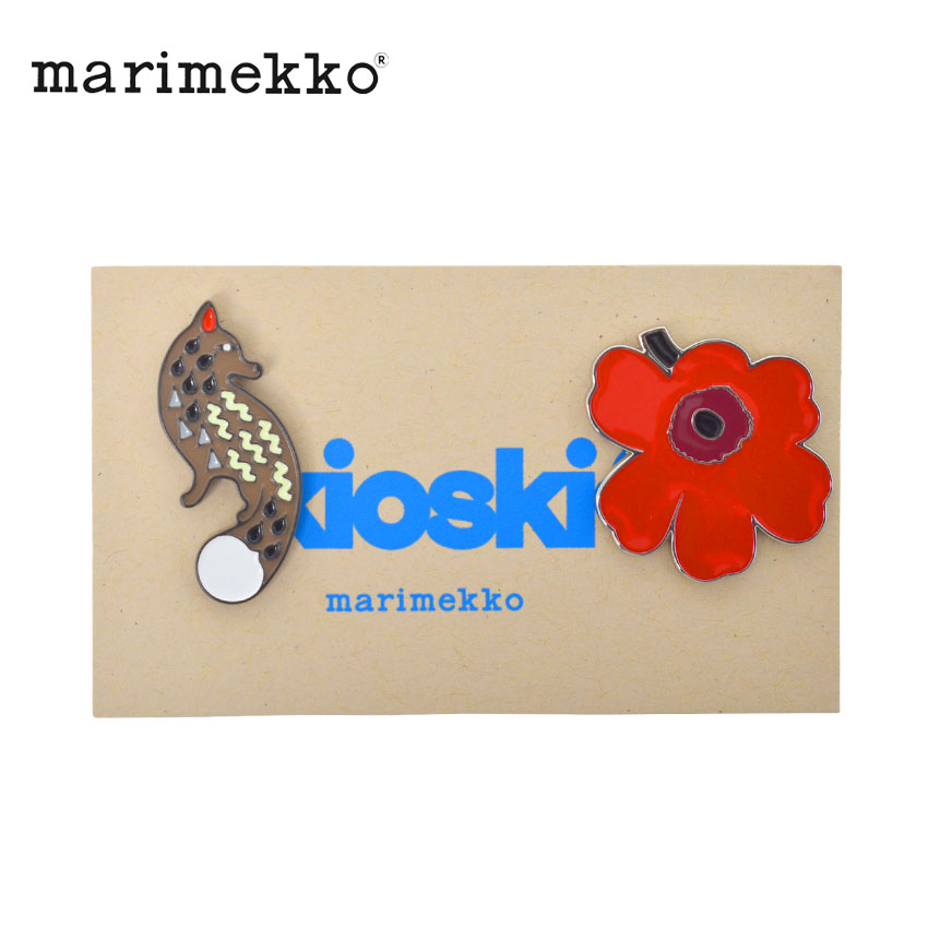 マリメッコ ピンズ PUMPULI ピンセット MARIMEKKO 92467 ブラウン 茶 