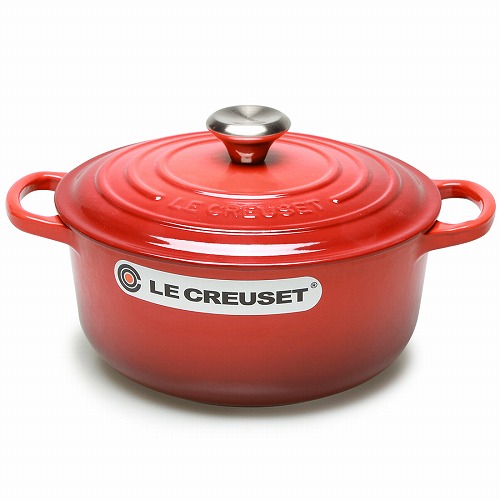 ルクルーゼ 鍋 ココット・ロンド 20cm LE CREUSET LS2501-20 黒 白 赤