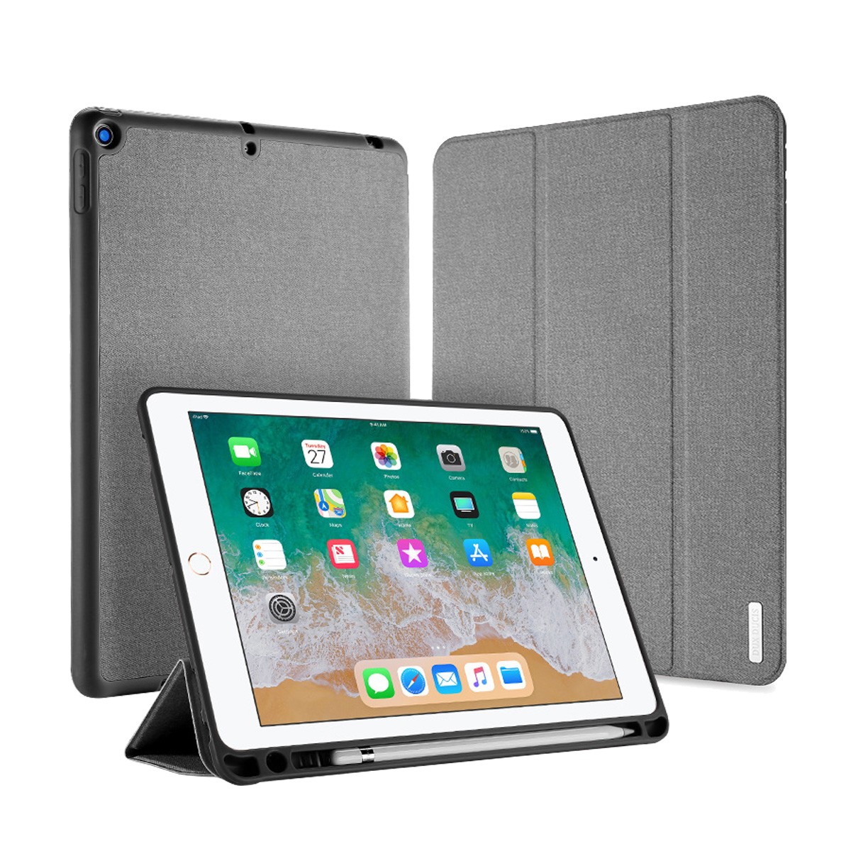 iPad 2018新型 ケース 手帳型 9.7インチ レザー TPU スタンド可 アイ 