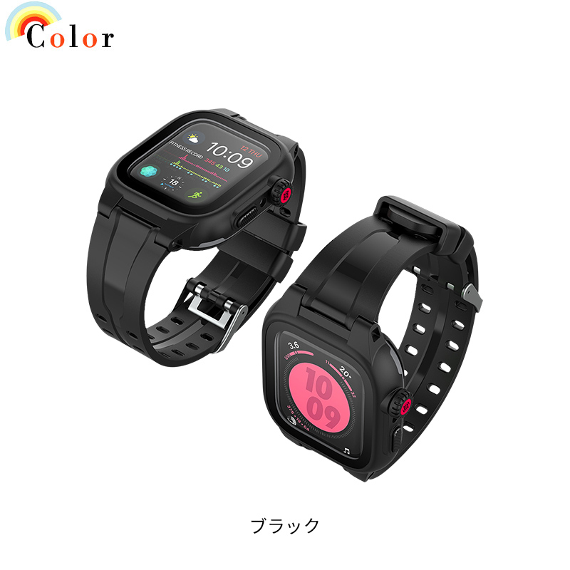 AppleWatch バンド se 42バンド IP68 防水 applewatch 保護カバー series10 9 8 7 6 5 ダイビング AppleWatch バンド 41mm 44mm 保護ケース AppleWatch カバー |  | 12