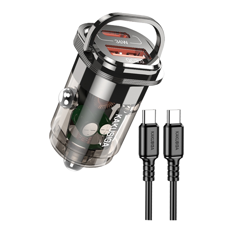 シガーソケット USB シガーソケット Type C カーチャージャー 2ポート 2連 車用充電器 コンパクト 出力最大36W 急速充電 スマホ タブレット ゲーム機 |  | 01