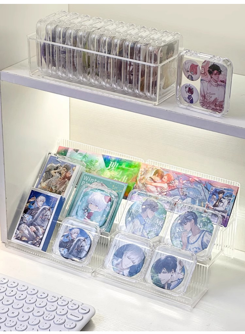 缶バッジ クリアケース 5セット 傷防止 汚れ防止 透明ケース カバー