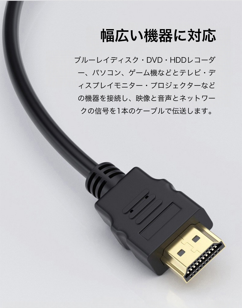 HDMIケーブル 1.5m 3m 5m 4K対...の詳細画像2