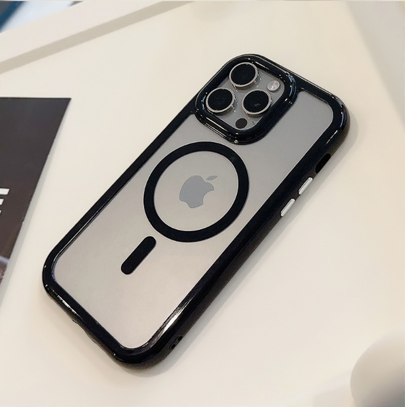 iPhone15Pro ケース おしゃれ iPhone15 Pro Max ケース MagSafe対応 耐衝撃 iPhone15 カバー クリア 透明 iphone ケース アイフォン15 ケース 充電ケーブル付｜zacca-15｜16