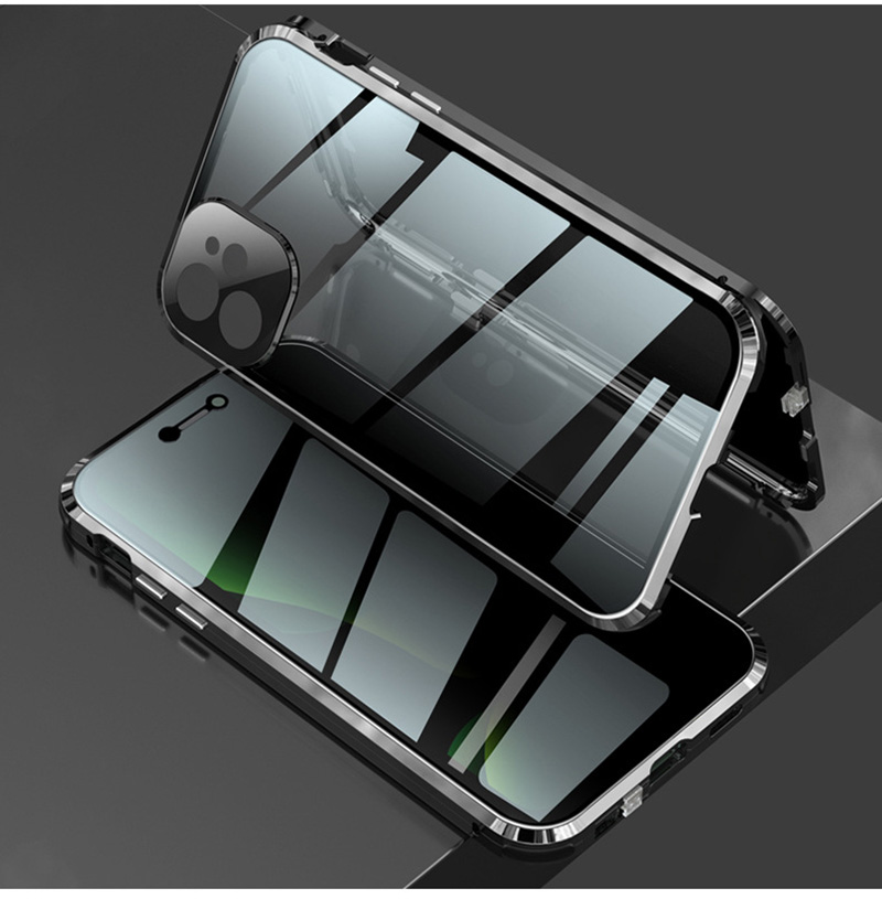 iPhone15 Pro Max ケース 前後ガラス iPhone15 Plus ケース 覗き見防止 iPhone15 Pro 透明カバー 耐衝撃 iPhone15 クリアケース 衝撃吸収 充電ケーブル付｜zacca-15｜18