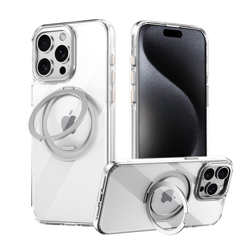 iPhone17 ケース MagSafe リング付き iPhone 17e クリア スタンド