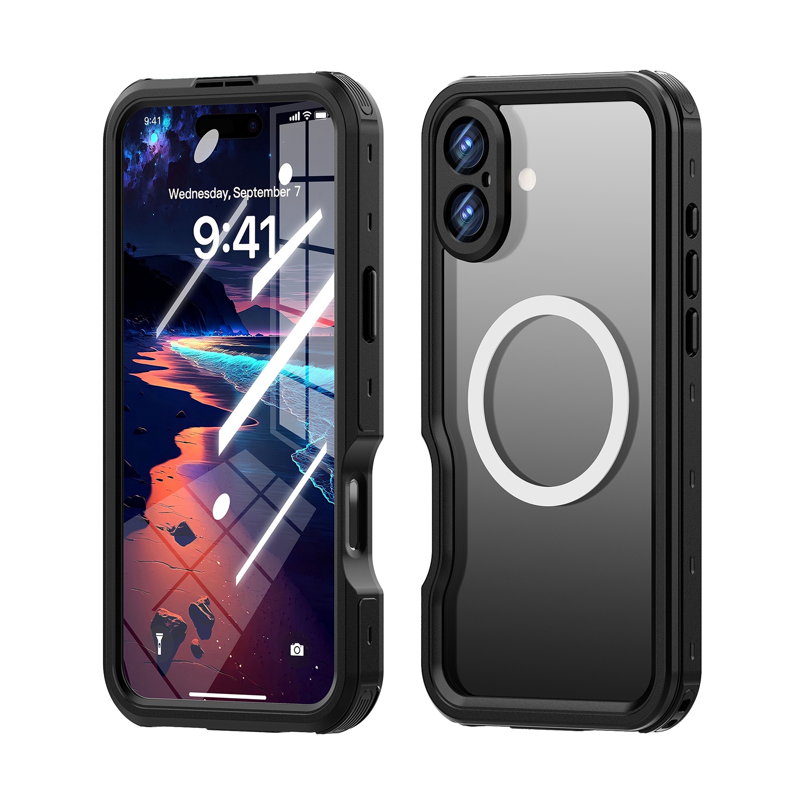 iphone 16 pro ケース magsafe対応 ケース IP68防水 iphone 16e ケース iPhone16 Pro Max ケース 完全防水 iphone16 Plus カバー クリア アイフォン防水カバー |  | 01