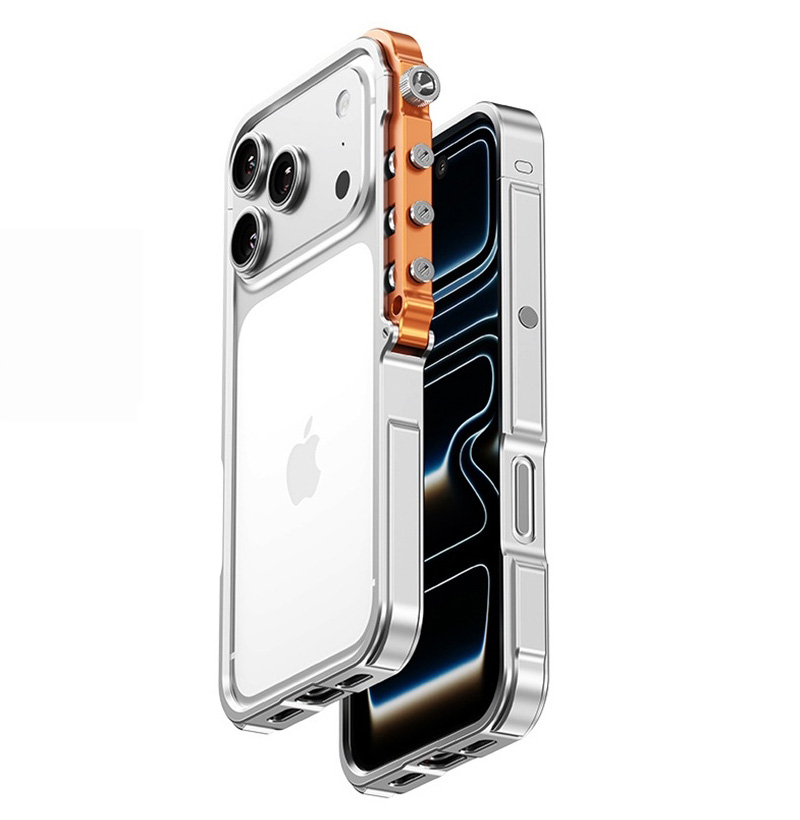 iPhone17 Pro Max ケース 耐衝撃 バンパー アルミ iPhone17Pro カバー