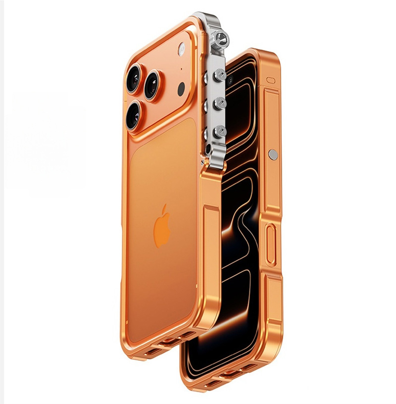 iPhone17 Pro Max ケース 耐衝撃 バンパー アルミ iPhone17Pro カバー