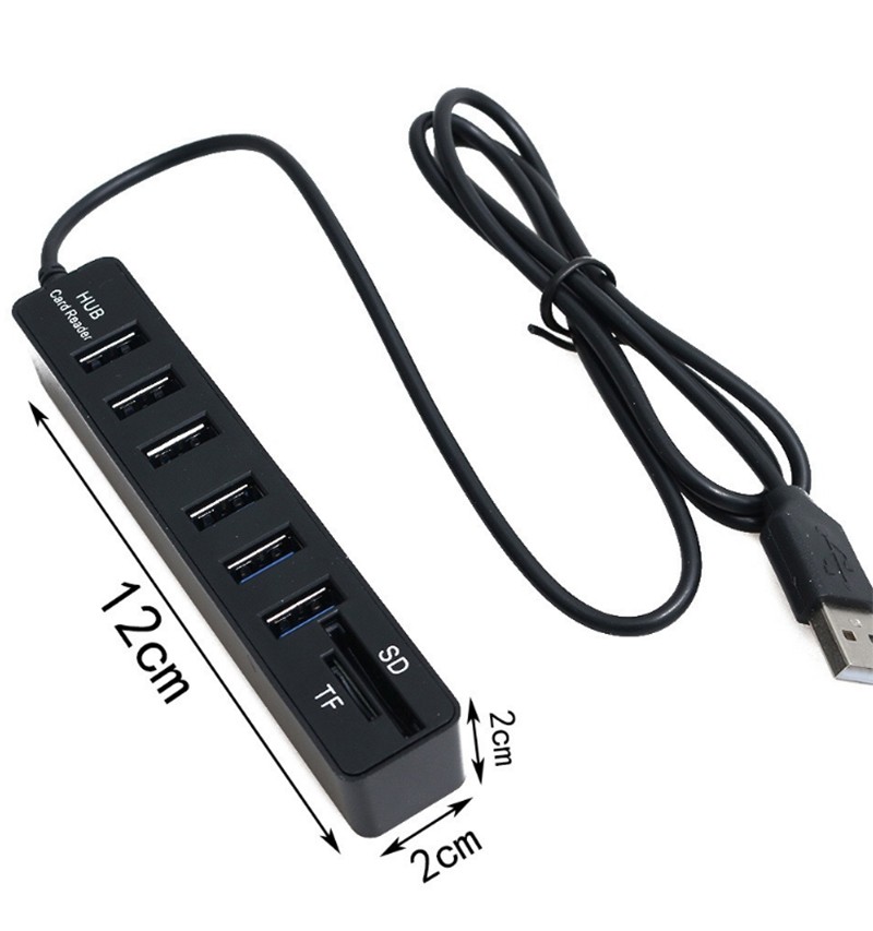 高速 耐久性 4ポート USBハブ USB2.0スプリッタアダプタ ケーブルコネクタ