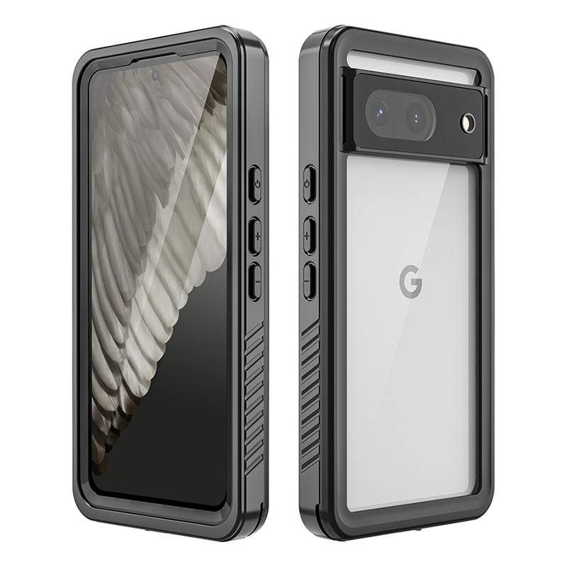 Google Pixel 8 グレー ケース付き 耐衝撃 Google Pixel 8 ソフトケース カバー TPU クリア ケース 透明