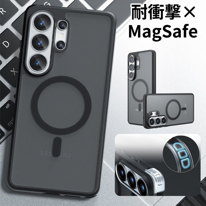 Galaxy S26 Ultra �P�[�X MagSafe�Ή� S26+ S26 Plus S25 Ultra �P�[�X �N���A �ϏՌ� �}�b�g �M�����N�V�[ S26 �E���g�� �J�o�[ �}�O�Z�[�t ������� �w��h�~