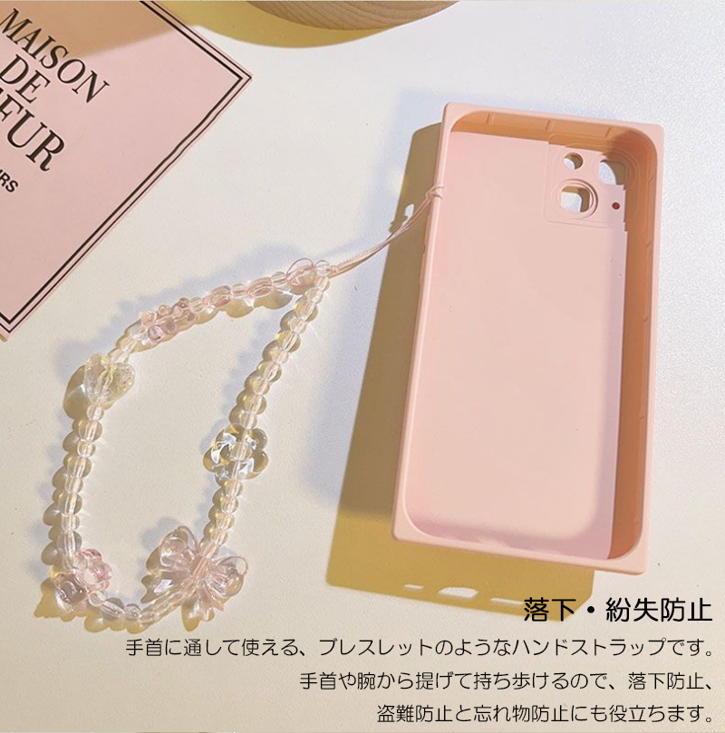 スマホストラップ ハンドストラップ 手首 腕 落下防止 おしゃれ 上質 贅沢 お洒落 丈夫 iPhone Xperia Galaxy 携帯 デジカメ 鍵 バスケース 汎用 |  | 04