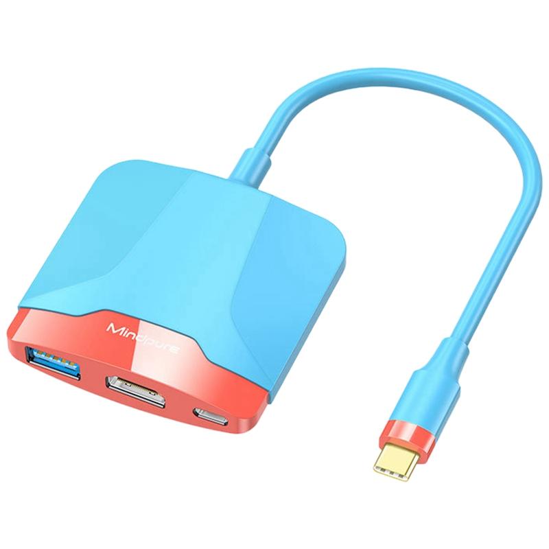 Nintendo Switch ドック ニンテンドー スイッチ 有機ELモデル ドッキングステーション Type-C HDMI USB-A USB3.0 PDポート データ転送 コンパクト 持ち運び 便利｜zacca-15｜02