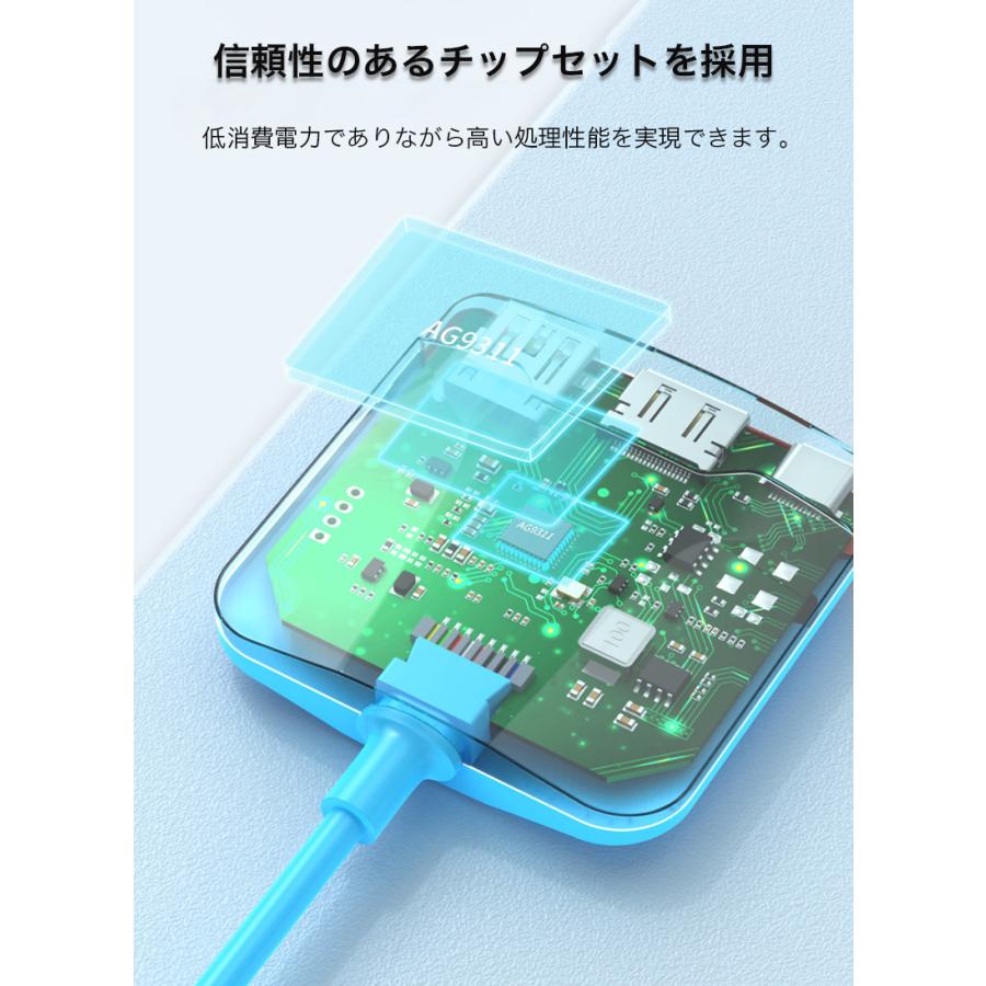 Nintendo Switch ドック ニンテンドー スイッチ 有機ELモデル ドッキングステーション Type-C HDMI USB-A USB3.0 PDポート データ転送 コンパクト 持ち運び 便利｜zacca-15｜11