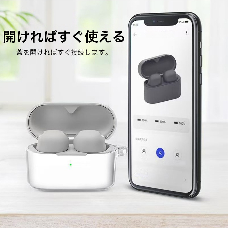 SONY wf1000xm6 ケース付き sony wf 1000xm6 ケース クリア ストラップ付き ソニー WF-1000XM6