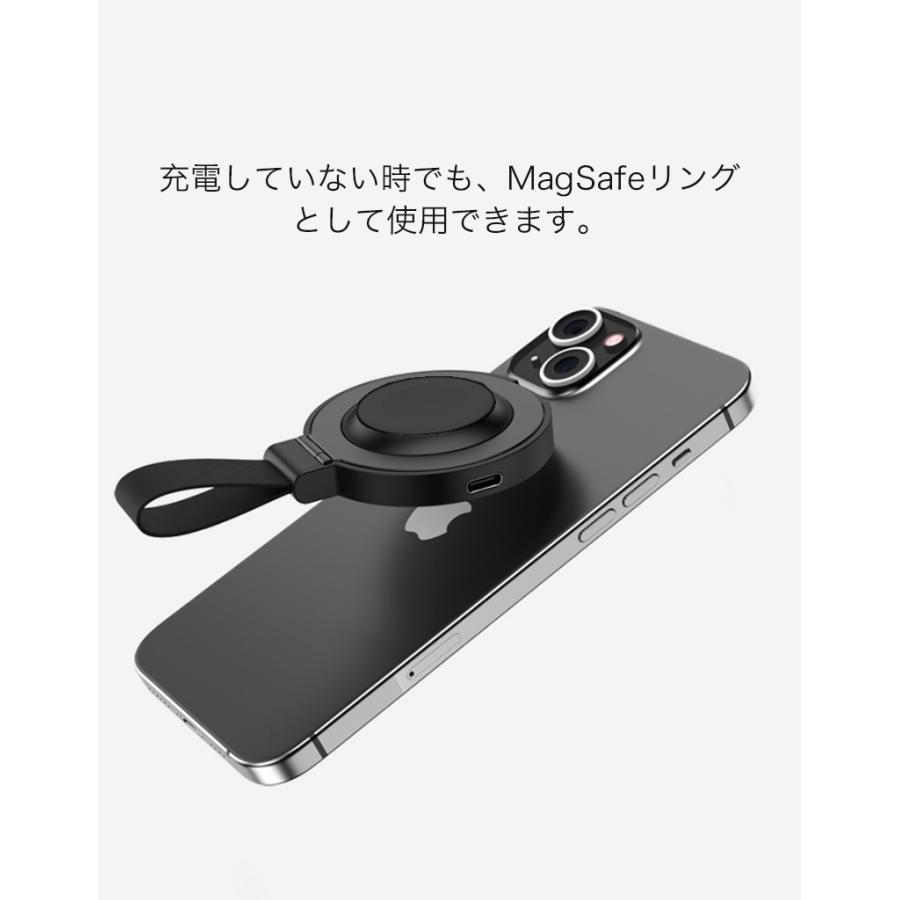 magsafe充電器 スタンド ワイヤレス充電器 iphone 15 14 magsafeリング スタンド 15W 急速 ワイヤレス充電器 magsafe AppleWatch 充電器 AirPods pro 充電器｜zacca-15｜05