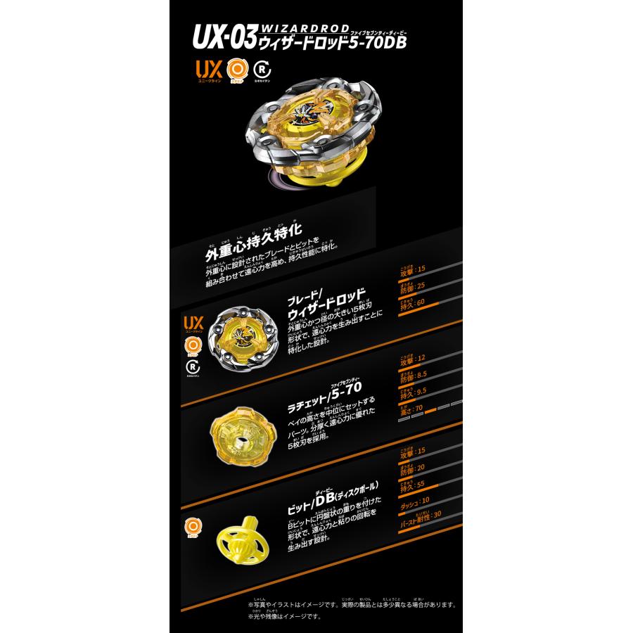 タカラトミー BEYBLADE X UX-03 ブースター ウィザードロッド5